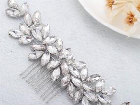 img 2 attached to 💍 Silver Rhinestone Artio Bride Wedding Hair Comb: Elegant Hair Accessories for Women and Girls - HC015