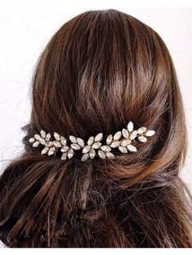 img 1 attached to 💍 Silver Rhinestone Artio Bride Wedding Hair Comb: Elegant Hair Accessories for Women and Girls - HC015