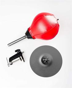 img 1 attached to 💥 Desktop Punching Bag for Stress Relief: Includes Desk Clamp and Suction Cup Attachments