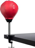 💥 desktop punching bag for stress relief: includes desk clamp and suction cup attachments logo