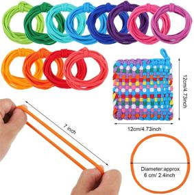 img 3 attached to Loom Potholder Loops: 12 Multi-Colored Craft Loops for DIY Weaving, 288 Pieces