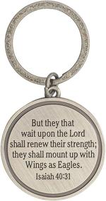 img 3 attached to Dicksons Isaiah 40 Keyring in Multiple Key Sizes