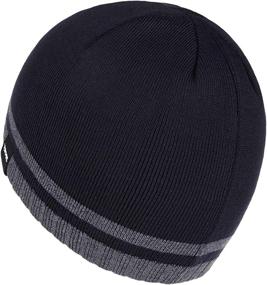 img 2 attached to Bodvera Mens Winter Beanie Hat - Cozy Knit Cuffed Plain Toboggan Ski Skully Cap (with 3 Patterns)