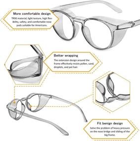 img 1 attached to Safety Goggles with Enhanced Protective Lens for Occupational Health & Safety - Essential Equipment