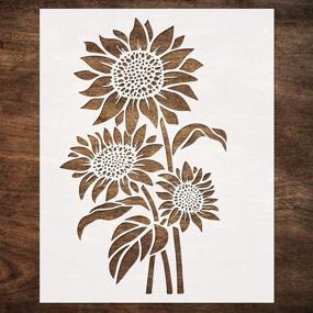 img 4 attached to 🌻 DLY LIFESTYLE Large Sunflower Stencil: Versatile and Reusable 12x15 Inch Template for Painting on Various Surfaces - Perfect for DIY Art, Crafts, and Home Decoration