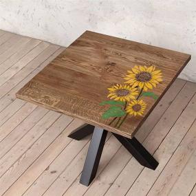 img 1 attached to 🌻 DLY LIFESTYLE Large Sunflower Stencil: Versatile and Reusable 12x15 Inch Template for Painting on Various Surfaces - Perfect for DIY Art, Crafts, and Home Decoration