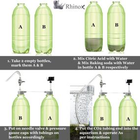 img 2 attached to 💨 Rhinox CO2 Generator Kit - Pressurized DIY System with Caps, Valves, 3-Way Connector, Tubing, and Pressure Gauge