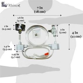 img 1 attached to 💨 Rhinox CO2 Generator Kit - Pressurized DIY System with Caps, Valves, 3-Way Connector, Tubing, and Pressure Gauge