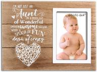 vilight auntie picture frame - funny christmas gift for aunty from niece and nephew - 4x6 inches photo - aunt gifts логотип