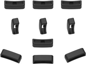 img 2 attached to 11-Pack RuenTech Silicone Connector Security Loop for Garmin Vivoactive HR Bands - Replacement Fastener Ring for Garmin vívoactive HR/Forerunner 910XT Smart Watch