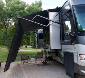 img 3 attached to 🌞 Carefree 701508ACD Black 15' x 8' Drop RV Awning EZ ZipBlocker: Ultimate Sun and Bug Protection Solution
