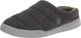 img 4 attached to Dearfoams Men's Andre Lounge Slipper Heather Mules & Clogs