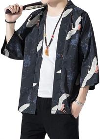 img 1 attached to Kimono Cardigan Jacket Japanese X Large