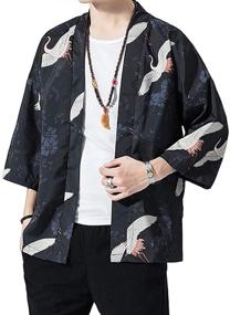 img 3 attached to Kimono Cardigan Jacket Japanese X Large