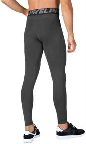 img 2 attached to Yuerlian Compression Running Baselayer Leggings Sports & Fitness and Cycling
