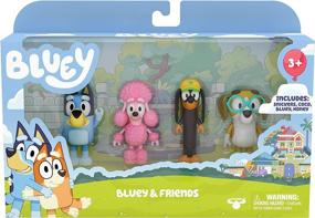 img 3 attached to 🐶 Bluey Friends Poseable Figures with Snickers Included