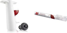 img 4 attached to 🍷 Vacu Vin Wine Saver & Stain Remover Pen Set Bundle – Includes 1 Vacuum Pump, 1 Rubber Stopper, and 1 Portable Laundry Stick – White