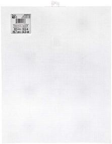 img 2 attached to 🔳 Mesh Plastic Canvas #10 - Rectangle - 10-1/2"x 13-1/2" (12 Pack) - Durable and Versatile Crafting Supplies