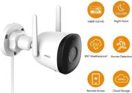 imou outdoor security camera: human motion detection, ip67 weatherproof 1080p bullet camera, 98ft night vision, ip wi-fi camera, local &amp; cloud storage, corded logo