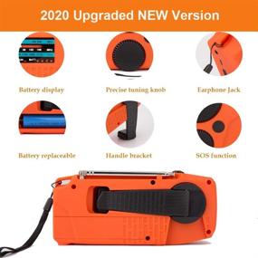 img 3 attached to 【2021 Newest Model】 Tiemahun Portable Solar Emergency Hand Crank AM FM NOAA Weather Radio For Home Outdoor With LED Flashlight Home Audio
