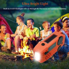 img 1 attached to 【2021 Newest Model】 Tiemahun Portable Solar Emergency Hand Crank AM FM NOAA Weather Radio For Home Outdoor With LED Flashlight Home Audio