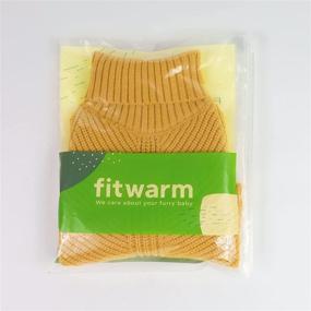 img 1 attached to 🐶 Stay Warm in Style: Fitwarm Thermal Knitted Dog Sweater - The Perfect Winter Coat for Your Pet!