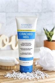 img 1 attached to 👣 Advanced Clinicals Cracked Heel Cream: Heal Dry Feet, Smooth Rough Spots, Banish Calluses (Two - 8oz)