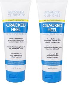 img 4 attached to 👣 Advanced Clinicals Cracked Heel Cream: Heal Dry Feet, Smooth Rough Spots, Banish Calluses (Two - 8oz)