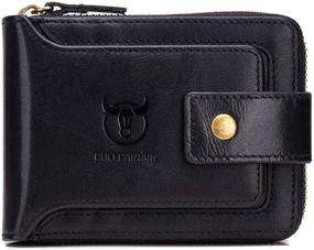 img 4 attached to 👝 BULLCAPTAIN High Capacity Genuine Leather Wallet