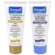 dermasil labs, oil-free facial cream for day and night, hypo-allergenic, enriched with vitamin e, 2-oz. tubes logo