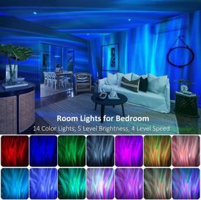 img 2 attached to 🌌 Liwarace Night Light Projector with Bluetooth Speaker - Aurora Lights & Sound Machine for Adults/Kids, Cool Gadgets. Perfect Christmas Gifts for Women/Men/Teen/Boys/Girls/Party/Room Decor