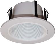 🔌 white phenolic stepped recessed lighting with voltage replacement logo