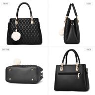 women's leather satchel shoulder handbags & wallets: premium collection logo