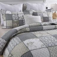 reversible patchwork bedspread coverlet pillowcases logo