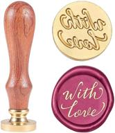 💕 craspire with love wax stamp: enhance wedding invitations, envelopes, and gifts with handwritten calligraphy retro words logo