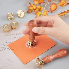 img 3 attached to 💕 CRASPIRE with Love Wax Stamp: Enhance Wedding Invitations, Envelopes, and Gifts with Handwritten Calligraphy Retro Words