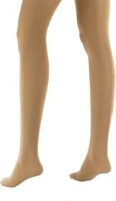 img 3 attached to FICELLO Ultra Soft Footed Tights for Women - Stretchable Leggings Ideal for Dance and Ballet