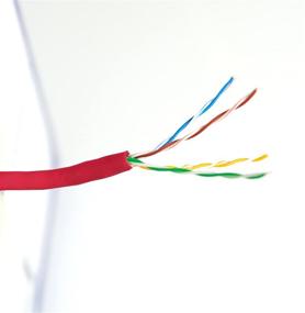 img 2 attached to Кабель Ethernet VIVO Red Cat5e на 1000 футов, CCA 🔴 провод, 24 AWG, UTP Pull Box, внутренние сетевые установки, CABLE-V001R