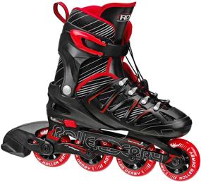 img 4 attached to 🛼 Stinger 5.2 Adjustable Inline Skate for Roller Derby Boys