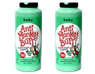 anti monkey butt diaper powder bottle logo