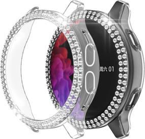 img 3 attached to 💎 Bling Rhinestone Diamonds Protective Cover for Garmin Venu, RICHONE Hard PC Bumper Frame Case (Clear)