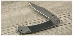 img 1 attached to 🔪 Precision Folding Hunter Knife: KA-BAR 3189, Black Edition