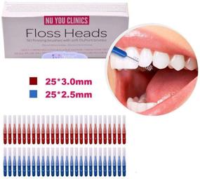 img 3 attached to 🦷 N Noble One Interdental Slim Brush: 50 Count Toothpick Tooth Flossing Head Dental Brush Flosser Picks - Effective Between Tooth Cleaning Tool