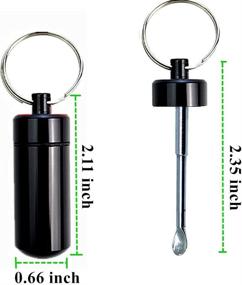 img 2 attached to Keychain External Carabiner Telescopic Necklace