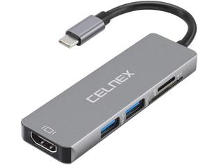 img 4 attached to 🔌 Универсальный адаптер USB C к HDMI с USB 3.0 портами и считывателем карт SD/TF для MacBook Pro/Air, Chromebook