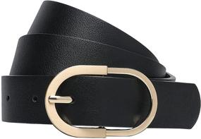 img 4 attached to Tanpie Women Beige Buckle Medium Women's Accessories for Belts