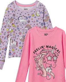 img 1 attached to 👕 Spotted Zebra Toddler Long Sleeve T Shirts: Girls' Tops, Tees & Blouses Collection