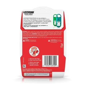 img 3 attached to 🌬️ Listerine Cool Heat Pocketpaks Breath Strips: Freshen Breath, Kill Bad Breath Germs, Cinnamon Flavor, 24-Strip 3-Pack