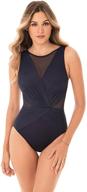 👙 miraclesuit women's swimwear illusionist palma tummy control high neckline soft cup one-piece swimsuit with enhanced seo logo
