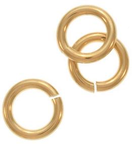 img 1 attached to 🎯 Beadaholique 6-Piece Filled Jump Lock Rings, 6mm, 18-Gauge, Gold for Enhanced SEO